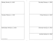 01/31/2022 Weekly Calendar-landscape calendar