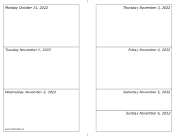 10/31/2022 Weekly Calendar-landscape calendar