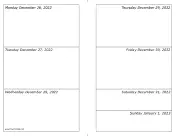 12/26/2022 Weekly Calendar-landscape calendar