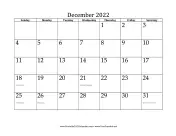 December 2022 Calendar calendar