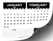 2022 Cute Scallop Calendar calendar