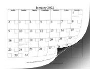 2022 with Checkboxes calendar